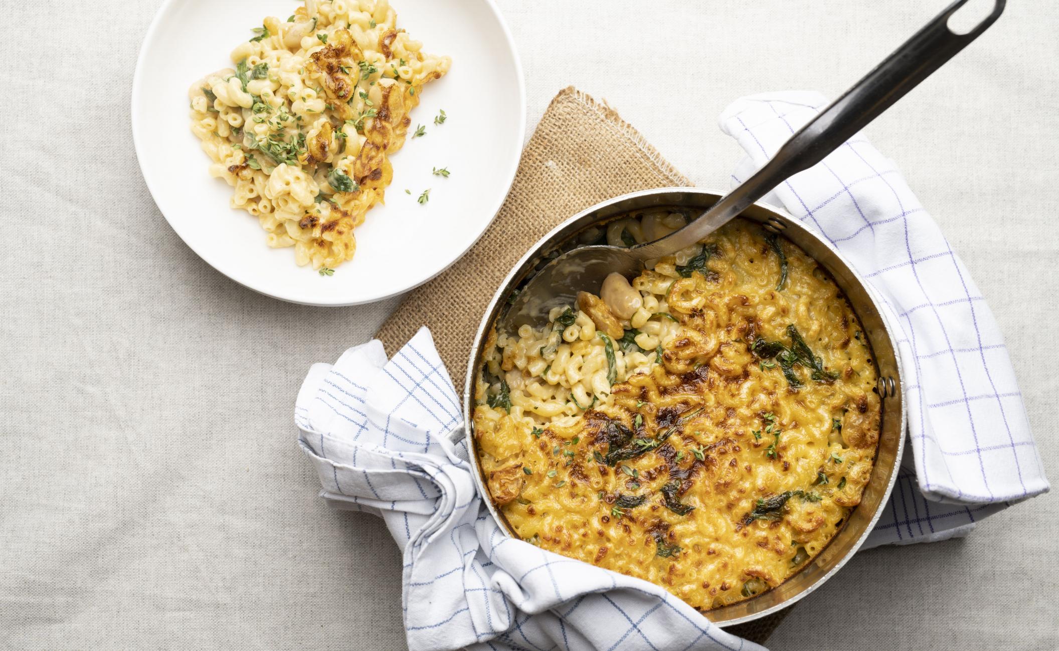 Mac'n'cheese med butter beans